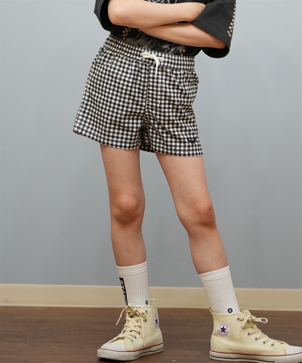 ROXY ロキシー 水着 トランクス キッズ ショートパンツ ボードショーツ 水陸両用 MINI PICNIC GINGHAM SHORT TBS251104