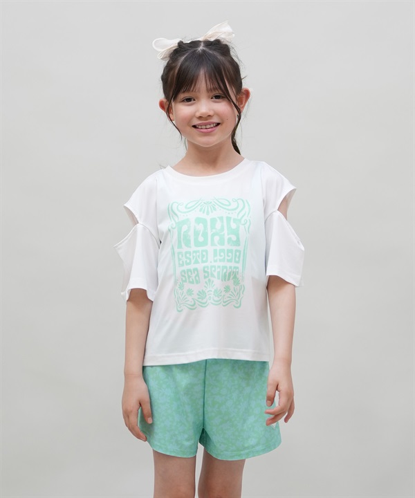 ROXY ロキシー 水着 セット キッズ ジュニア 子供 3点セット 半袖 ラッシュガード トランクス MINI LA VIE TSW252060