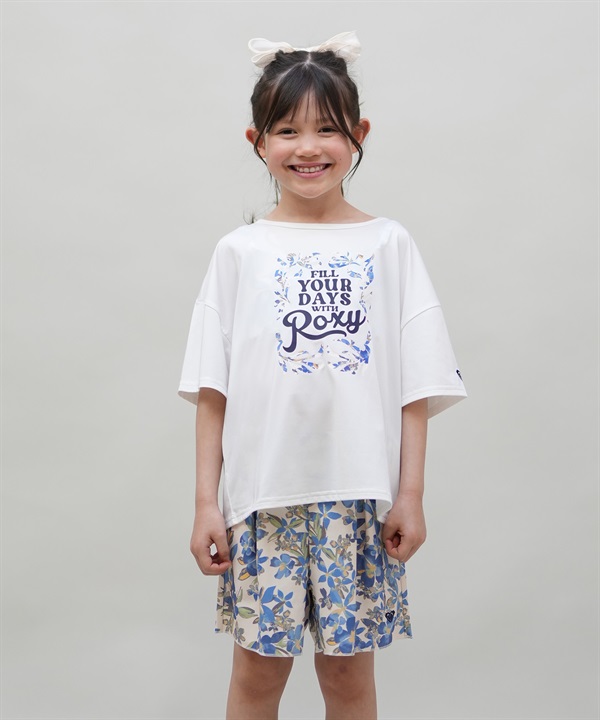 ROXY ロキシー 水着 セット キッズ ジュニア 子供 3点セット ラッシュTシャツ付き MINI ARTSY FLORAL TSW251102