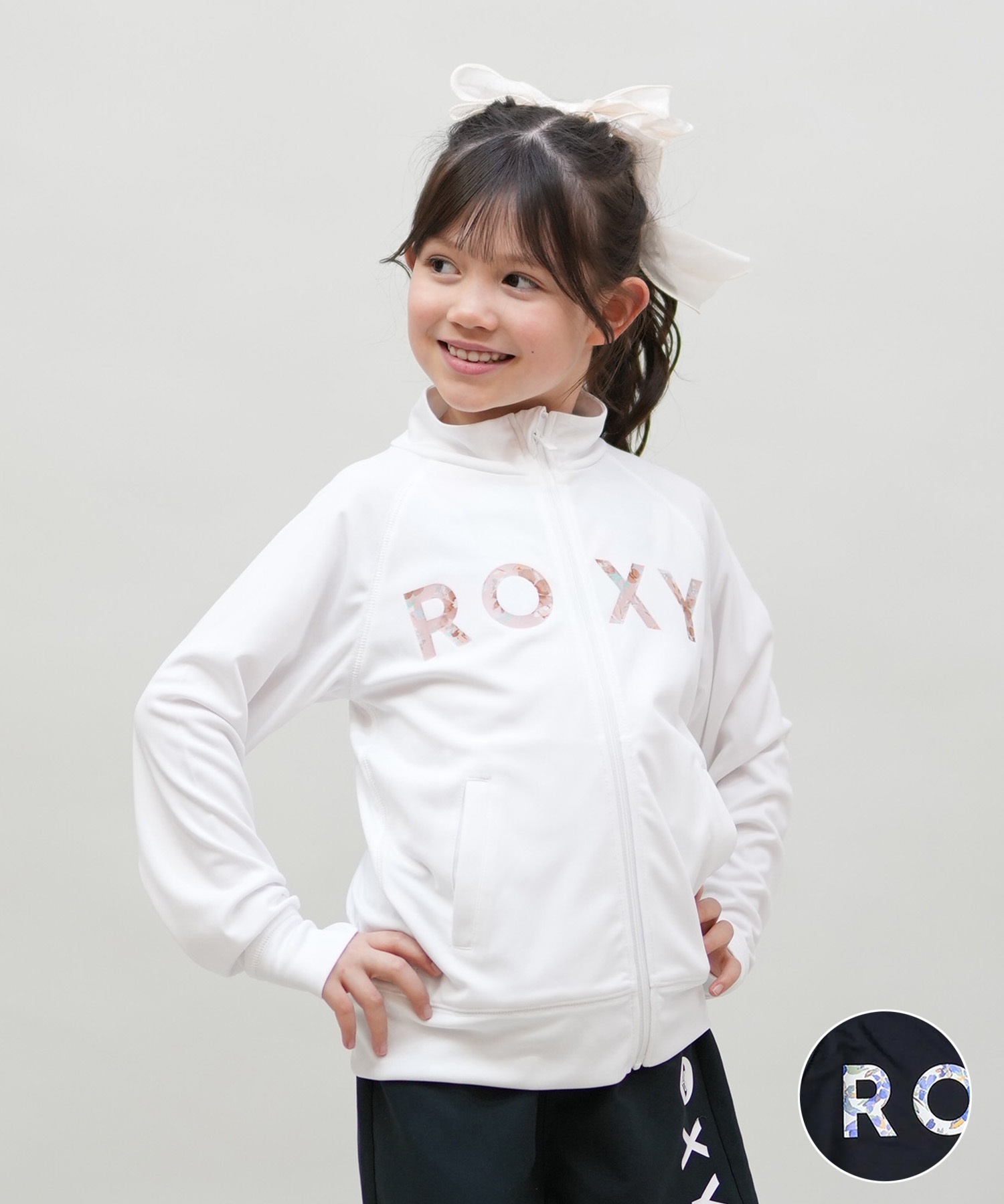 ROXY ロキシー 水着 ラッシュガード ジップアップ キッズ 子供