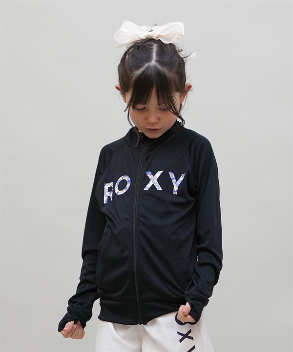 ROXY ロキシー 水着 ラッシュガード ジップアップ キッズ 子供 MINI ARTSY FLORAL LOGO STAND TLY251106