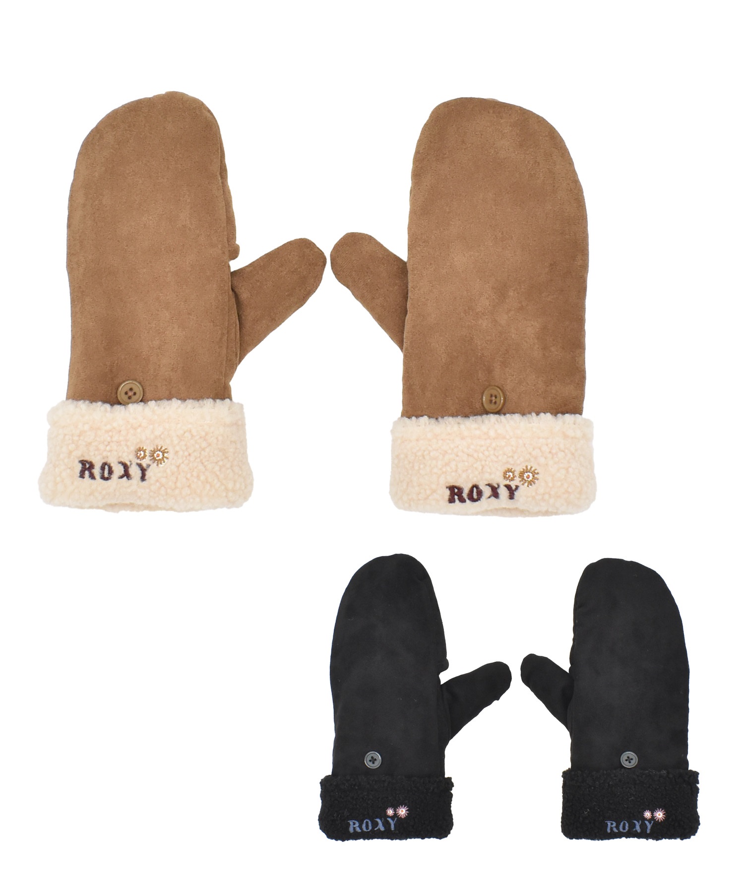 ROXY ロキシー 手袋 グローブ ミトン 2way ボア 防寒 SNUGGLE GLOVES