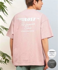 LOST ロスト 半袖 Tシャツ メンズ バックプリント ブランドロゴ L25S-2103 ムラサキスポーツ限定(WHT-M)