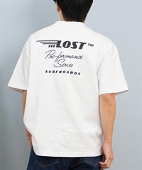 LOST ロスト 半袖 Tシャツ メンズ バックプリント ブランドロゴ L25S-2103 ムラサキスポーツ限定(WHT-M)