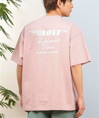 LOST ロスト 半袖 Tシャツ メンズ バックプリント ブランドロゴ L25S-2103 ムラサキスポーツ限定(PNK-M)