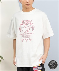 LOST ロスト 半袖 Tシャツ メンズ フロントプリント ヘビーウェイト L25S-2107 ムラサキスポーツ限定(IVO-M)