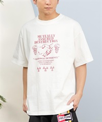 LOST ロスト 半袖 Tシャツ メンズ フロントプリント ヘビーウェイト L25S-2107 ムラサキスポーツ限定(IVO-M)