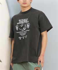 LOST ロスト 半袖 Tシャツ メンズ フロントプリント ヘビーウェイト L25S-2107 ムラサキスポーツ限定(CHA-M)