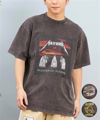 LOST ロスト 半袖 Tシャツ メンズ フロントプリント バンドT L25S-2108 ムラサキスポーツ限定(BLK1-M)