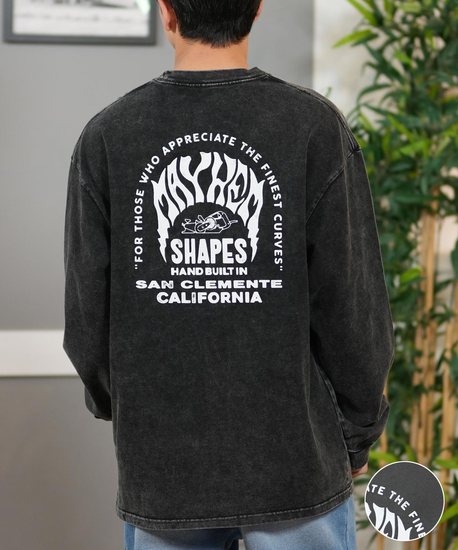 lost ロスト 長袖 Tシャツ メンズ バックプリント オーバーサイズ ユニ