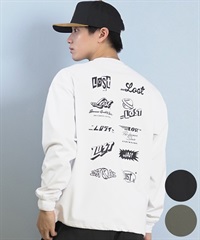 lost ロスト 長袖 Tシャツ ロンT メンズ AIRDRYシリーズ UVカット 遮熱性 吸汗速乾 LOGOS LS TEE L25F-2206 ムラサキスポーツ限定(BLK-M)