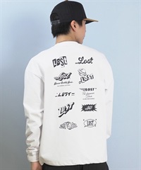 lost ロスト 長袖 Tシャツ ロンT メンズ AIRDRYシリーズ UVカット 遮熱性 吸汗速乾 LOGOS LS TEE L25F-2206 ムラサキスポーツ限定(WHT-M)