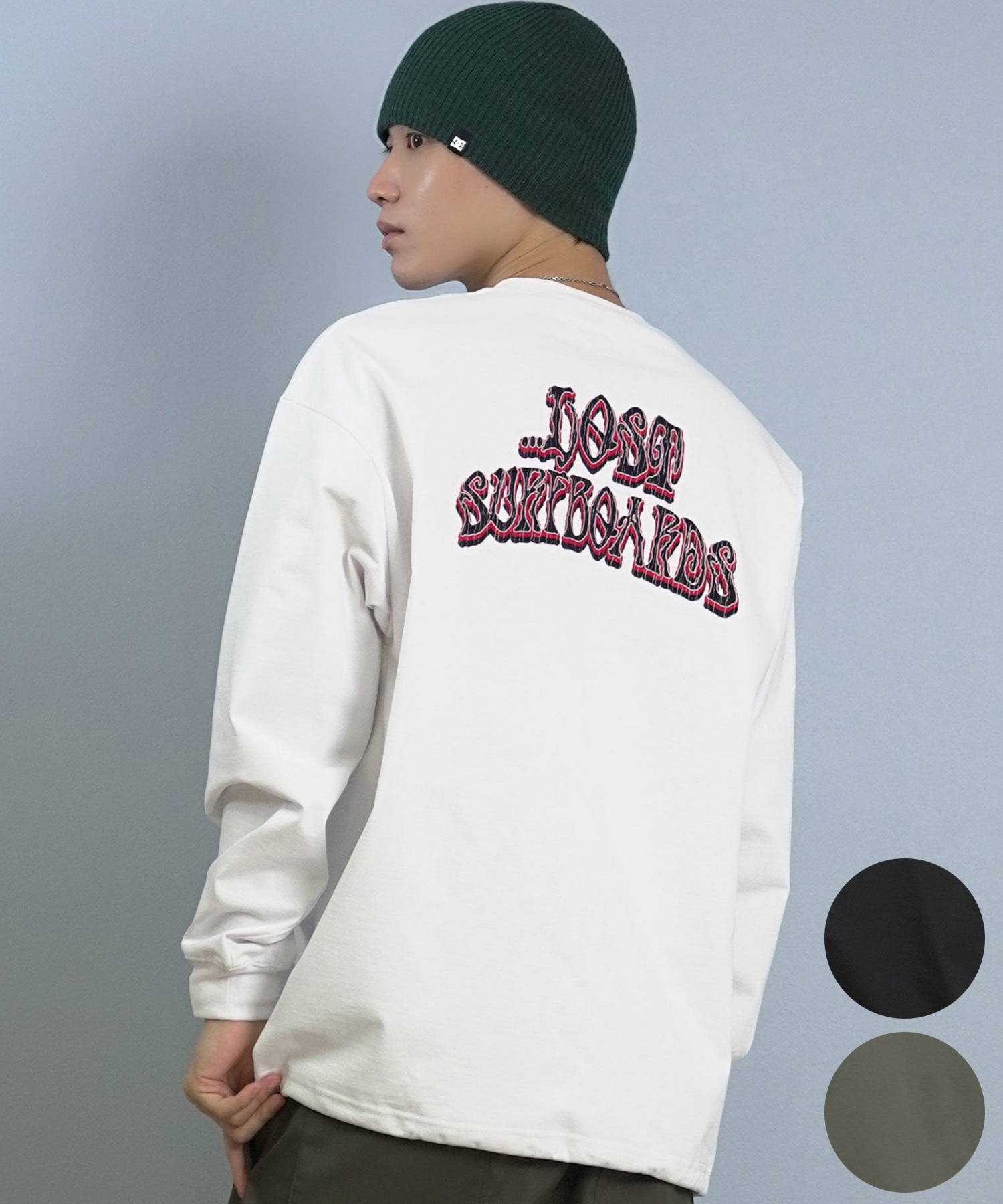 lost ロスト 長袖 Tシャツ ロンT メンズ AIRDRYシリーズ UVカット 遮熱性 吸汗速乾 PISCES LOGO LS TEE L25F-2207 ムラサキスポーツ限定(BLK-M)