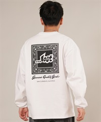 LOST ロスト 長袖 Tシャツ ロンT メンズ バックプリント ペイズリー柄