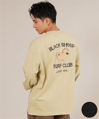 LOST ロスト 長袖 Tシャツ ロンT メンズ バックプリント ロゴ BLACK