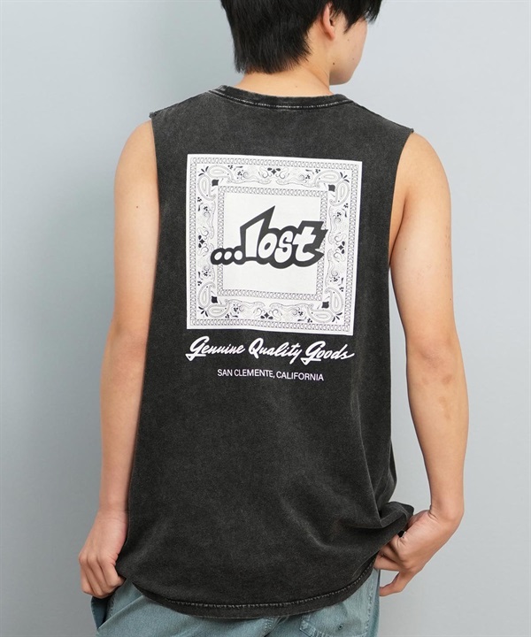 lost ロスト タンクトップ メンズ ノースリーブ バックプリント L25S-2301 ムラサキスポーツ限定