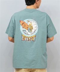 LOST ロスト 水着 ラッシュガード 半袖 Tシャツ メンズ バックプリント 水陸両用 吸水速乾 UVカット L25S-4302 ムラサキスポーツ限定(BLU-M)