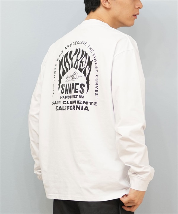 LOST ロスト 水着 ラッシュガード 長袖 Tシャツ ロンT メンズ バックプリント 水陸両用 吸水速乾 UVカット L25S-4305 ムラサキスポーツ限定