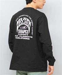 LOST ロスト 水着 ラッシュガード 長袖 Tシャツ ロンT メンズ バックプリント 水陸両用 吸水速乾 UVカット L25S-4305 ムラサキスポーツ限定