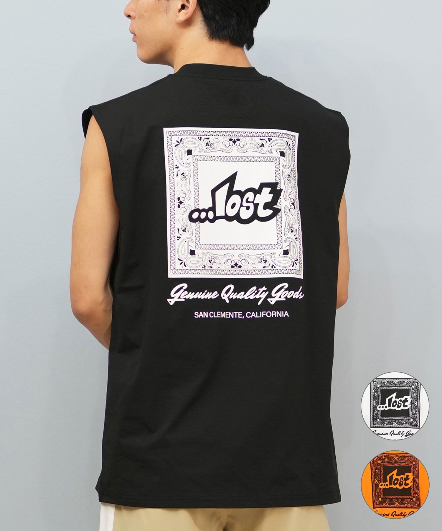 LOST ロスト 水着 ラッシュガード タンクトップ メンズ バックプリント