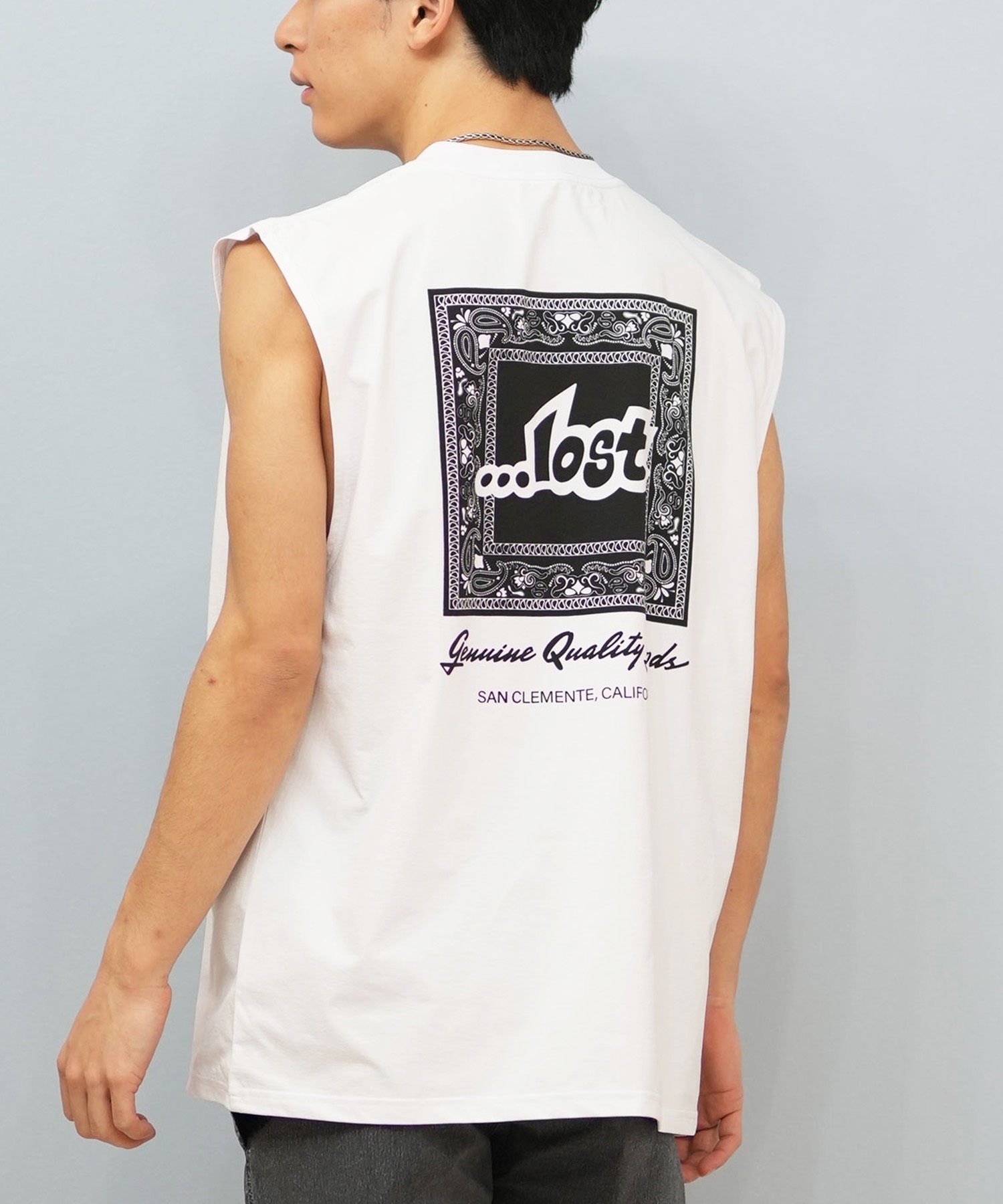 LOST ロスト 水着 ラッシュガード タンクトップ メンズ バックプリント