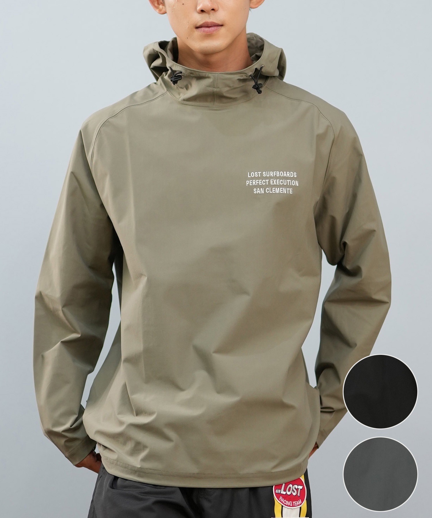 LOST ロスト 水着 ラッシュガード 長袖 Tシャツ ロンT メンズ 水陸両用