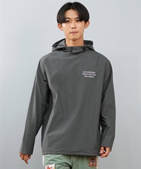 LOST ロスト 水着 ラッシュガード 長袖 Tシャツ ロンT メンズ 水陸両用 フード UVカット L25S-4308 ムラサキスポーツ限定(CHA-M)