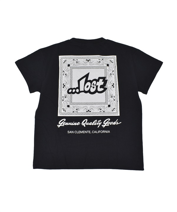 LOST ロスト キッズ 半袖 Tシャツ バックプリント バンダナ柄 76150327
