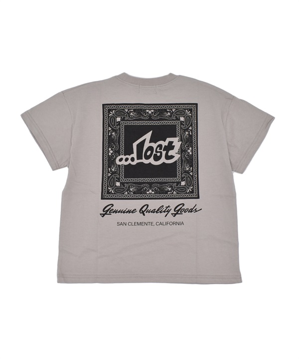 LOST ロスト キッズ 半袖 Tシャツ バックプリント バンダナ柄 76150327