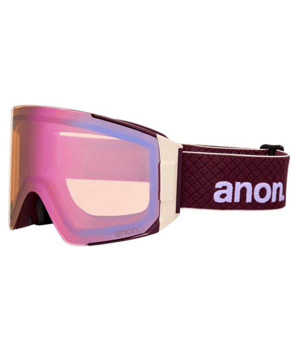 【早期購入/店頭受取対象外】ANON アノン スノーボード ゴーグル ユニセックス Sync Goggles MFI Face Mask ムラサキスポーツ 25-26モデル MM D11(DEEPCHERRY-NA)