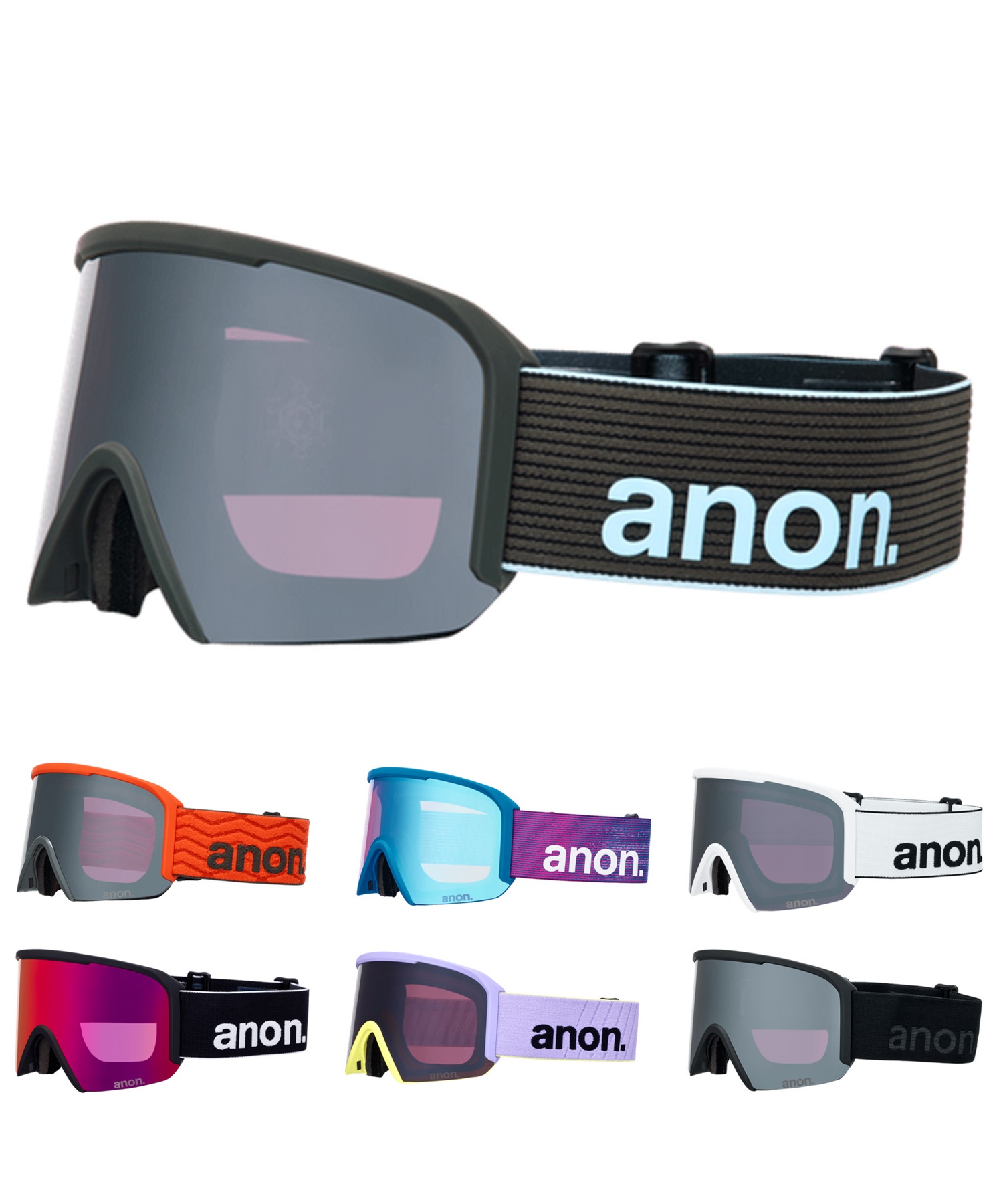 【早期購入/店頭受取対象外】ANON アノン スノーボード ゴーグル ユニセックス Nesa Goggles MFI Face Mask ムラサキスポーツ 25-26モデル MM D11(SNOWFLURRY-NA)