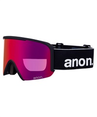 【早期購入/店頭受取対象外】ANON アノン スノーボード ゴーグル ユニセックス Nesa Goggles MFI Face Mask ムラサキスポーツ 25-26モデル MM D11(BLACK-NA)
