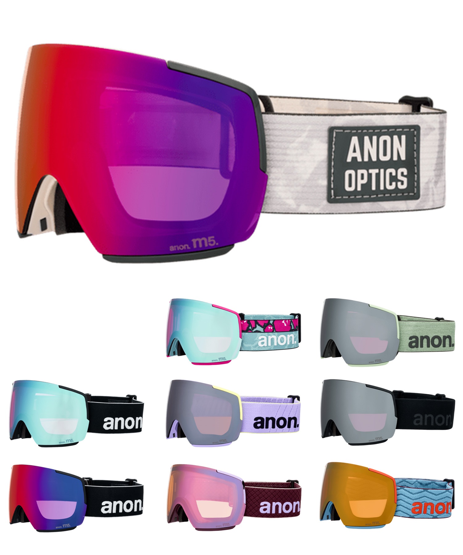 ANON アノン M5 Goggles MFI Face Mask スノーボード ゴーグル ユニセックス ムラサキスポーツ 25-26モデル MM D11【2526】(SOFTSAGE-NA)
