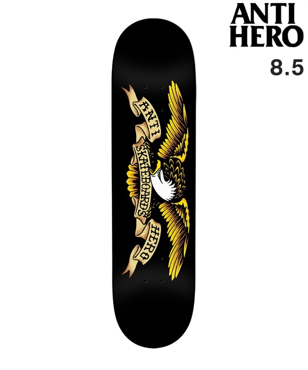 ANTIHERO アンチヒーロ スケートボード デッキ 8.25～8.6inch DBX EAGLE ムラサキスポーツ BASALT 玄武岩