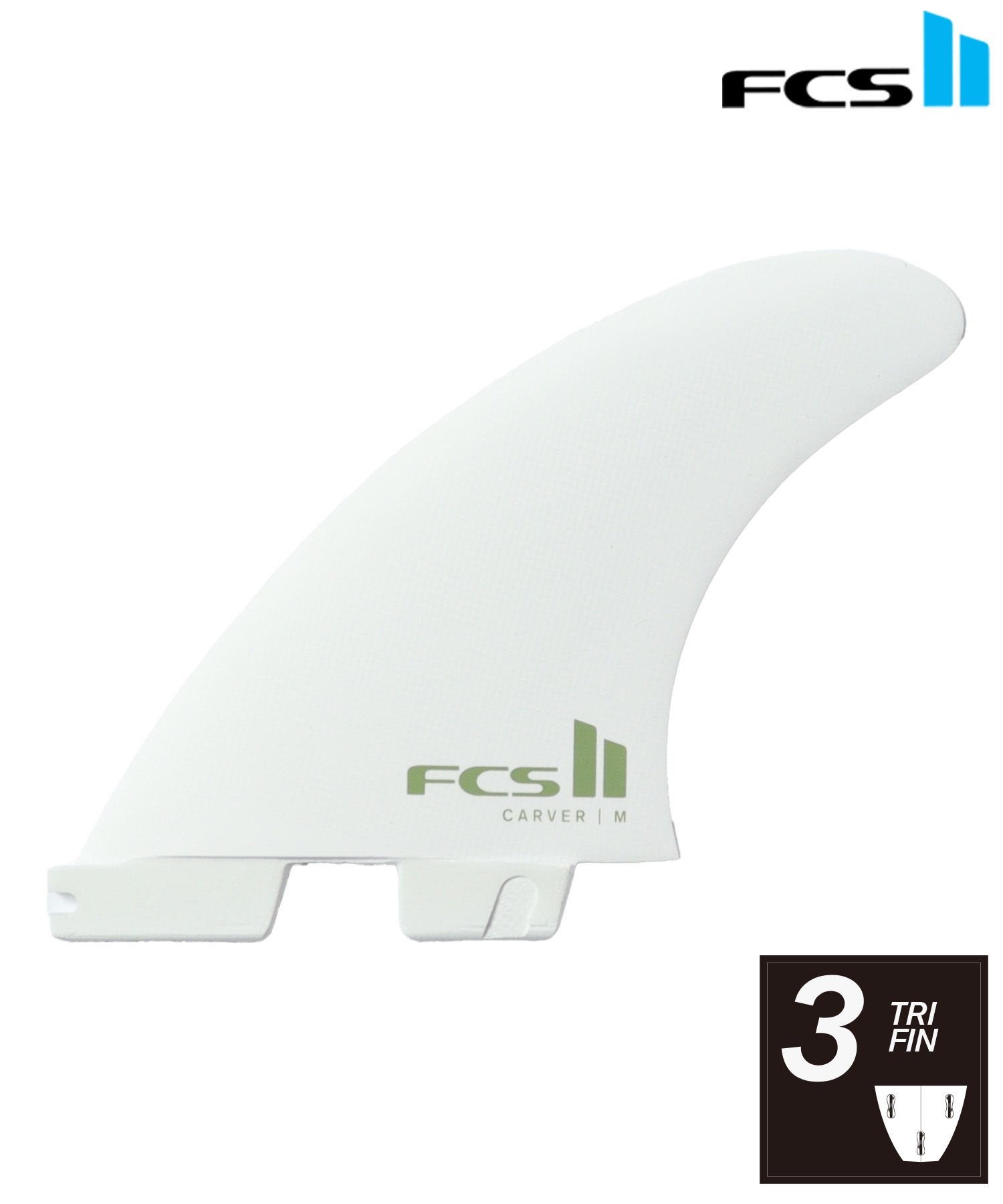 FCS2 エフシーエスツー PC CARVER TRI TRI サーフィン フィン ムラサキ