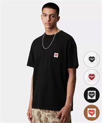 Carhartt WIP カーハートダブリューアイピー 半袖 Tシャツ メンズ ポケT ポケットハートTシャツ S/S POCKET HEART T-SHIRT I032128(WT/BK-S)