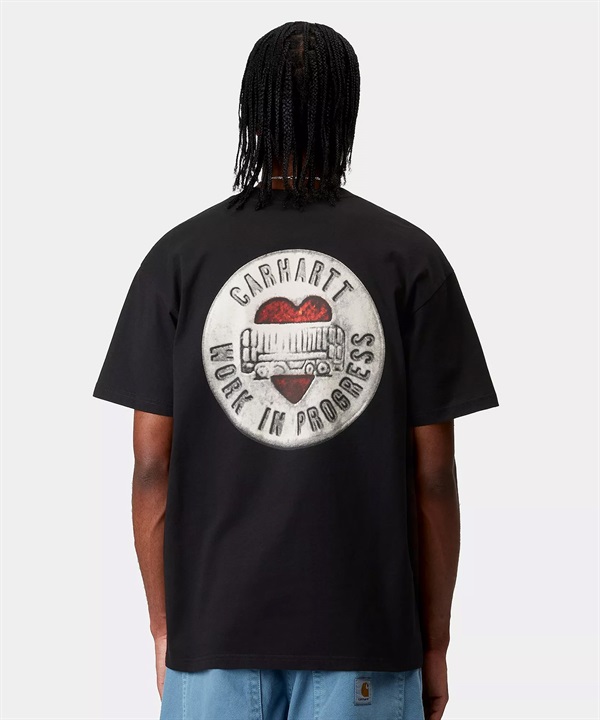 Carhartt WIP カーハートダブリューアイピー 半袖 Tシャツ メンズ バックプリント ボタンTシャツ S/S BUTTON T-SHIRT I034658