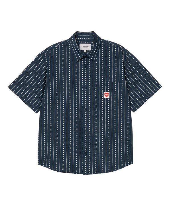 Carhartt WIP カーハートダブリューアイピー 半袖シャツ メンズ 総柄 ショートスリーブドリューシャツ S/S DREWE SHIRT I034537