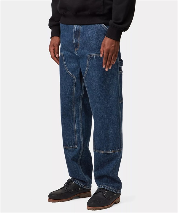 Carhartt WIP カーハートダブリューアイピー デニム ロングパンツ メンズ ダブルニーパンツ ストーンウォッシュ DOUBLE KNEE PANT stone washed I032699