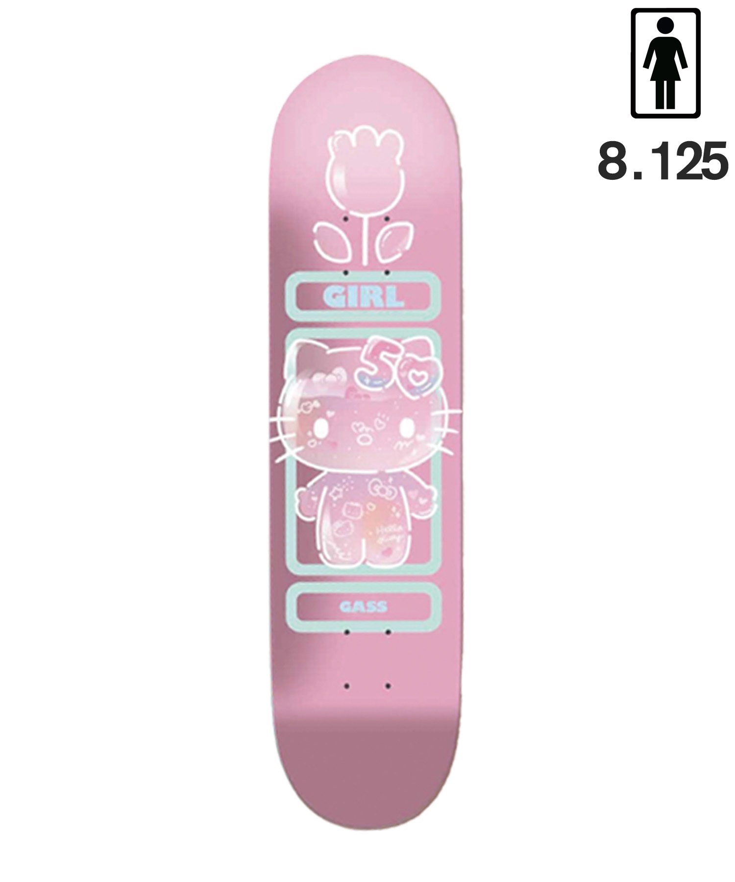 GIRL ガール スケートボード デッキ 8.0～8.5inch HELLO KITTY SERIES ムラサキスポーツ(GG-8.12inch)