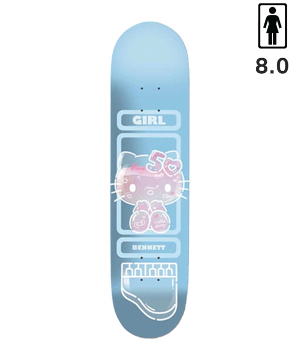 GIRL ガール スケートボード デッキ 8.0～8.5inch HELLO KITTY SERIES ムラサキスポーツ