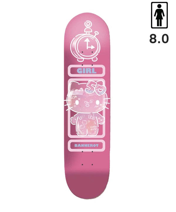 GIRL ガール スケートボード デッキ 8.0～8.5inch HELLO KITTY SERIES ムラサキスポーツ
