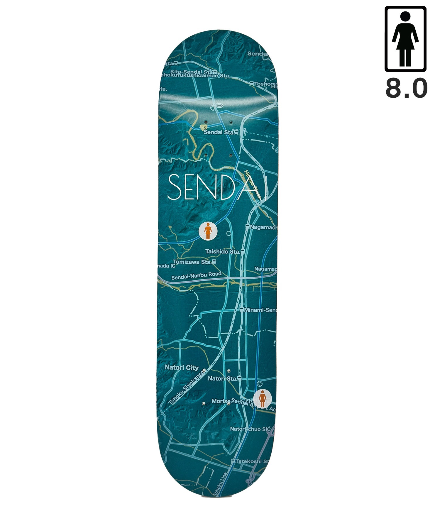2025年最新入荷 デッキ スケートボード ガール GIRL 8.0 SERIES MAPS MR inch デッキ
