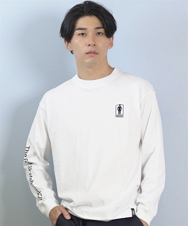 GIRL ガール 長袖 Tシャツ ロンT メンズ シンプル ロゴ HERITAGE UNBOXED OG LST GR25FTM01