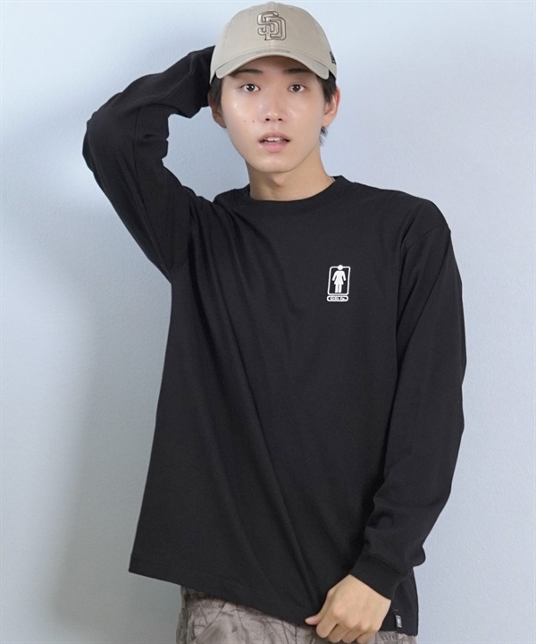 GIRL ガール 長袖 Tシャツ ロンT メンズ シンプル ロゴ HERITAGE UNBOXED OG LST GR25FTM01