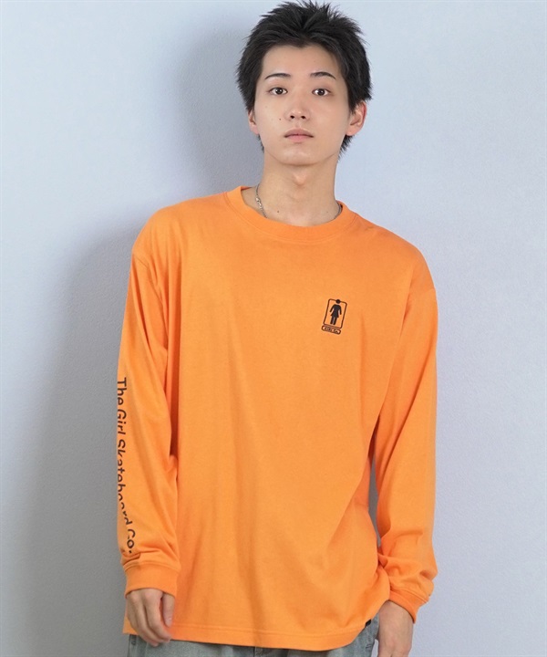 GIRL ガール 長袖 Tシャツ ロンT メンズ シンプル ロゴ HERITAGE UNBOXED OG LST GR25FTM01