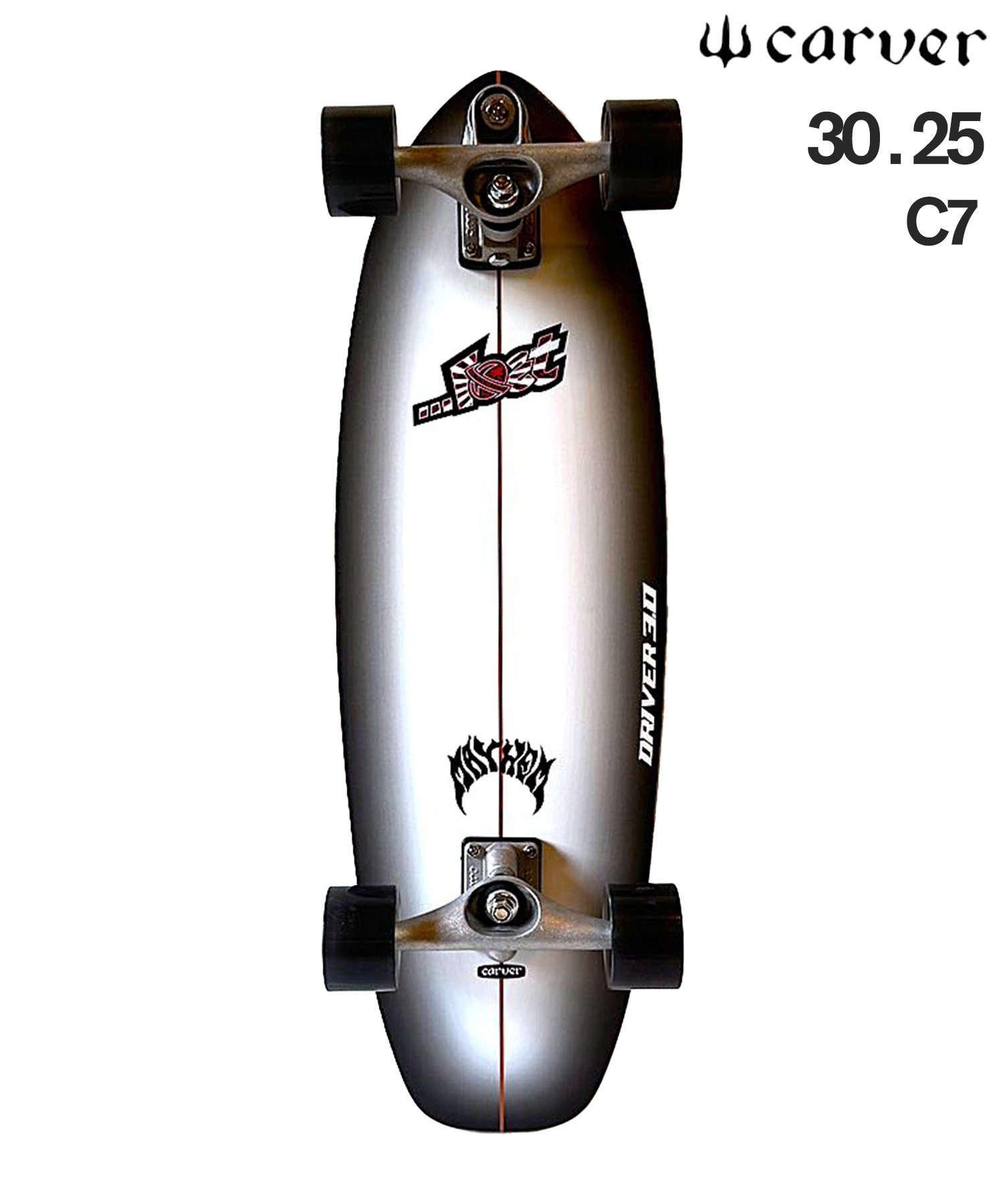 CARVER カーヴァー サーフ スケートボード 30.25inch C7 LOST DRIVER3.0 ムラサキスポーツ