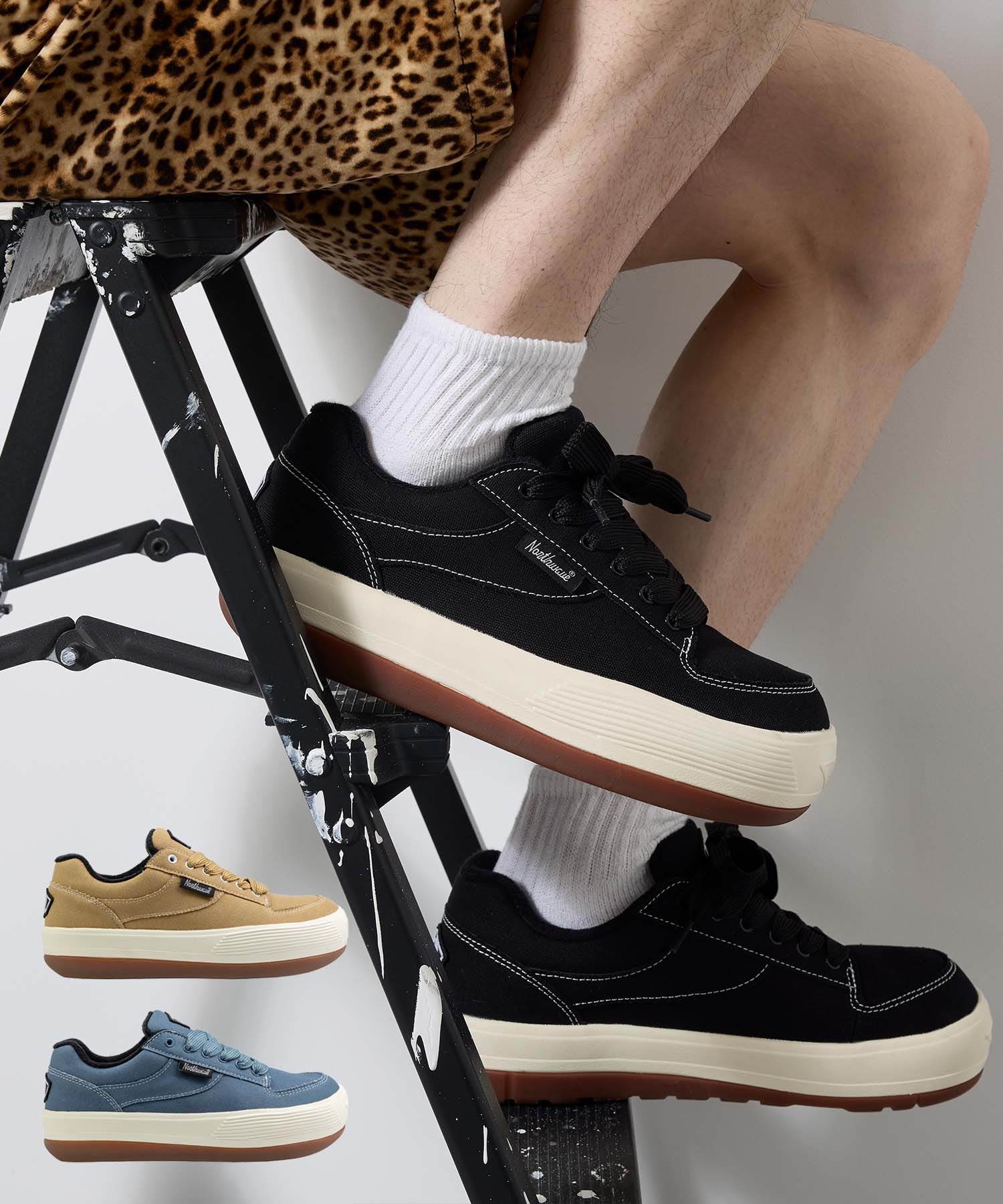 NORTHWAVE ノースウェーブ スニーカー メンズ レディース 厚底 ESPRESSO CANVAS エスプレッソ キャンバス NW-004(BLACK-35-EURO)