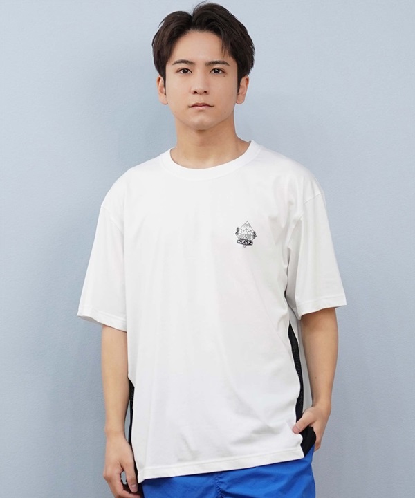 KEEN キーン 半袖 Tシャツ メンズ 高機能 抗菌 消臭 接触冷感 ナイス ミント メッシュ ティー 1030923