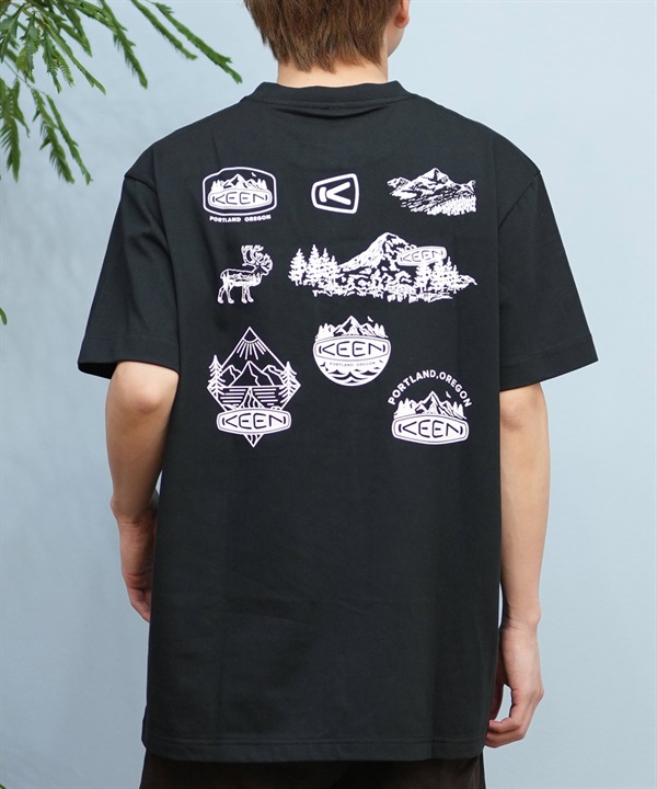 KEEN キーン 半袖 Tシャツ メンズ バックプリント 吸汗速乾 1031501 ムラサキスポーツ限定